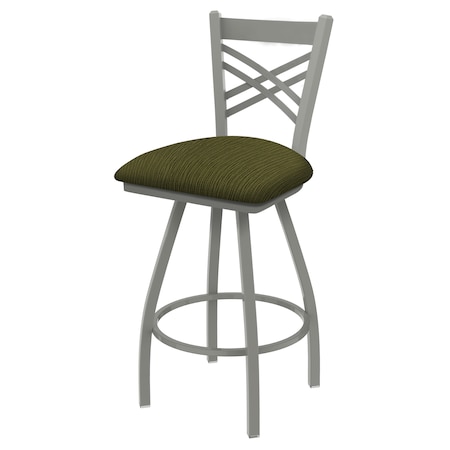 Holland Bar Stool Co 36" Swivel X-Tall Bar Stool, Nickel Finish, Graph Parrot Seat X820